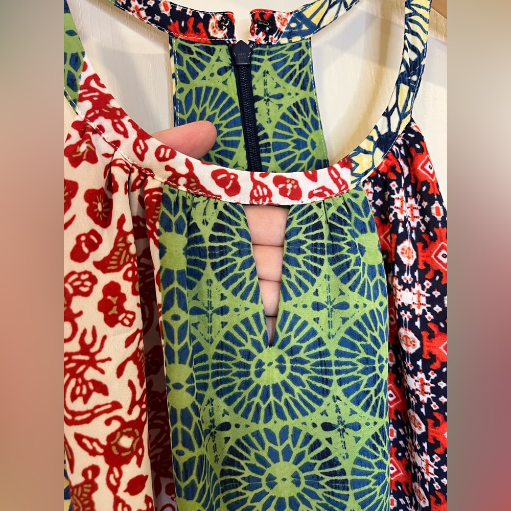 Laundry By Shelli Segal Boho Patchwork Halter Sum… - image 3